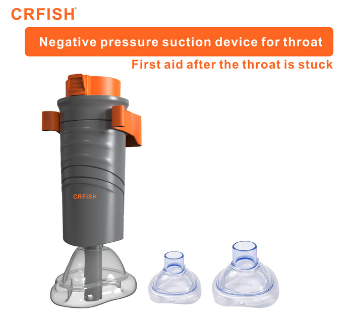 Negative pressure suction device for throat